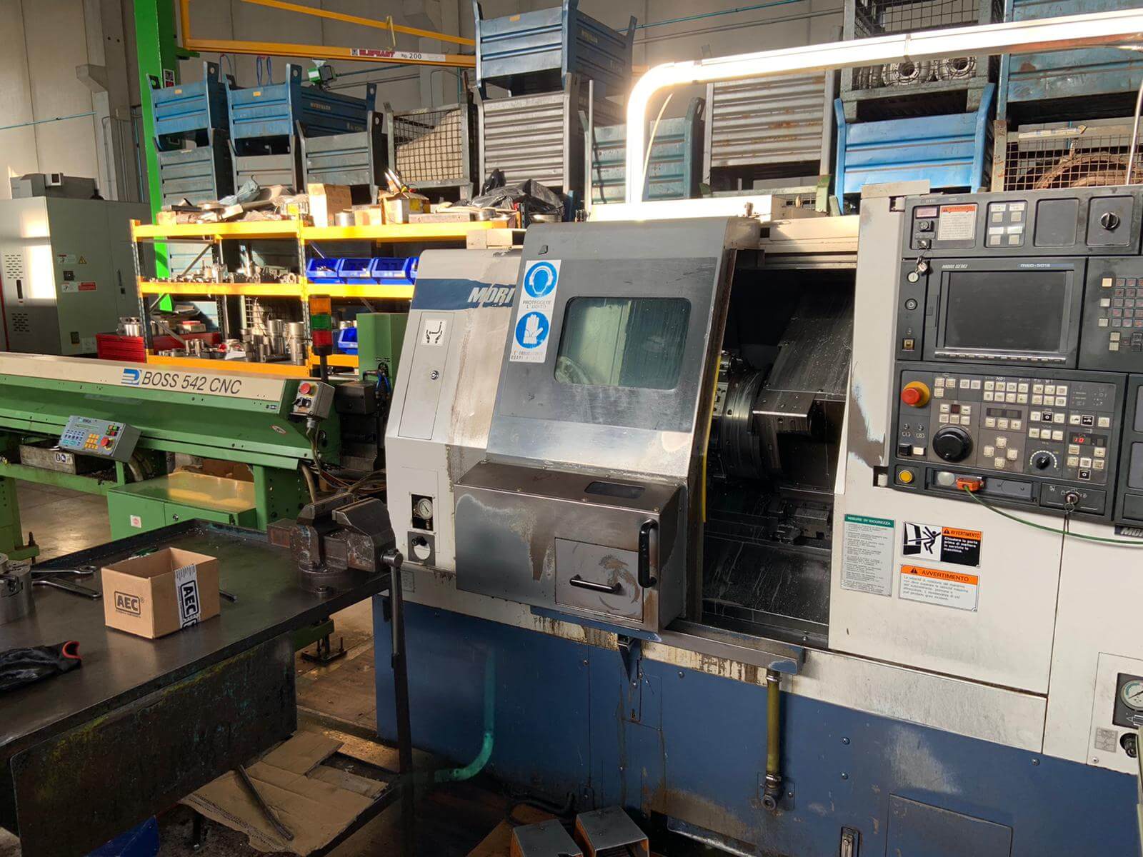 MORI SEIKI SL 150 CON CARICATORE BOSS 542 CNC meccanica di precisione